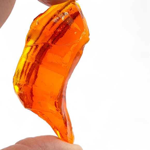 Ruby Amberina Art Glass Cullet Glowing Uranium Slag Glass #4GS76 - Picture 6 of 7